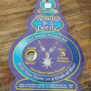 Message in a bottle, Rice Necklace Making Kit
